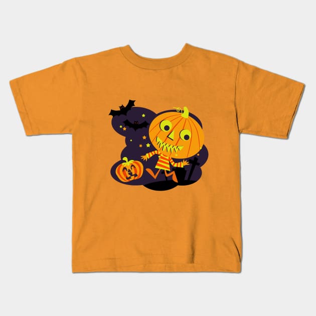 jack pumpkin Kids T-Shirt by richhwalsh